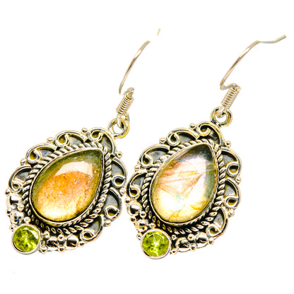 Labradorite Earrings handcrafted by Ana Silver Co - EARR420343
