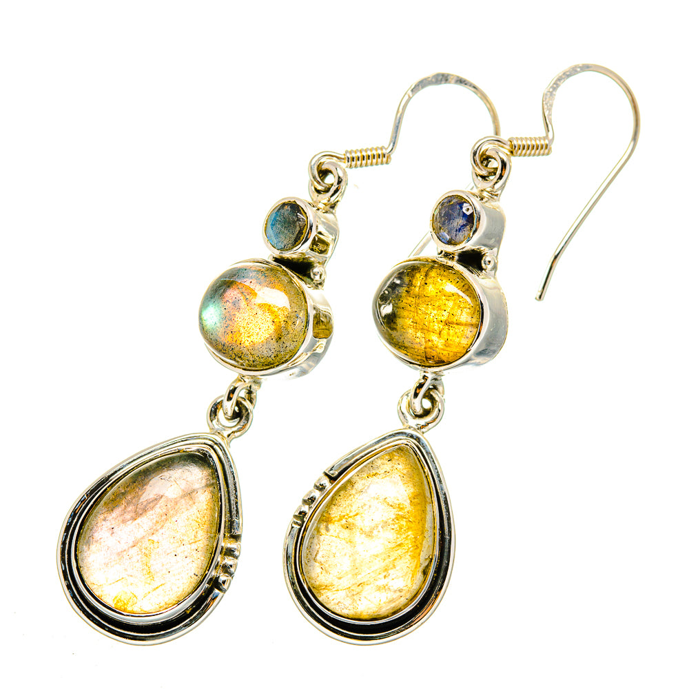 Labradorite Earrings handcrafted by Ana Silver Co - EARR420353
