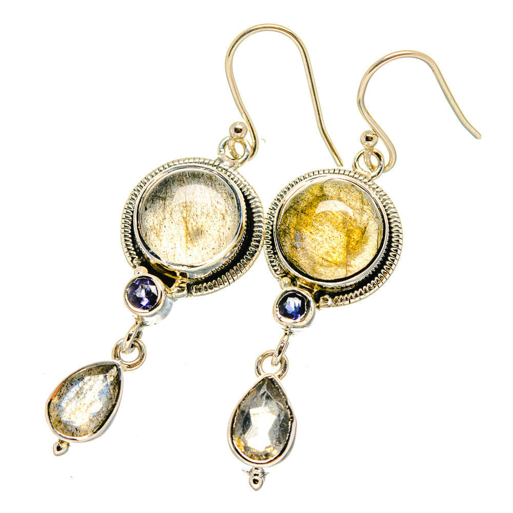 Labradorite Earrings handcrafted by Ana Silver Co - EARR420369