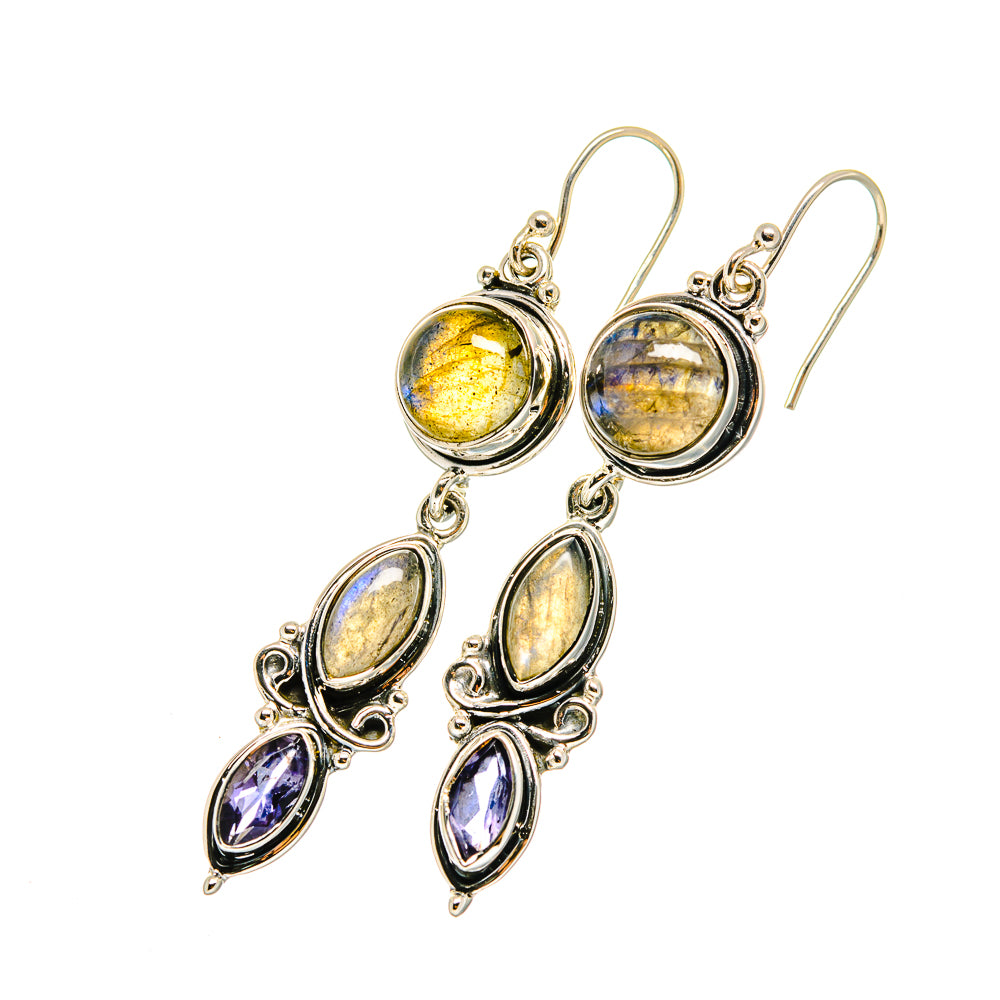 Labradorite Earrings handcrafted by Ana Silver Co - EARR420371
