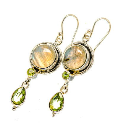 Labradorite Earrings handcrafted by Ana Silver Co - EARR420378