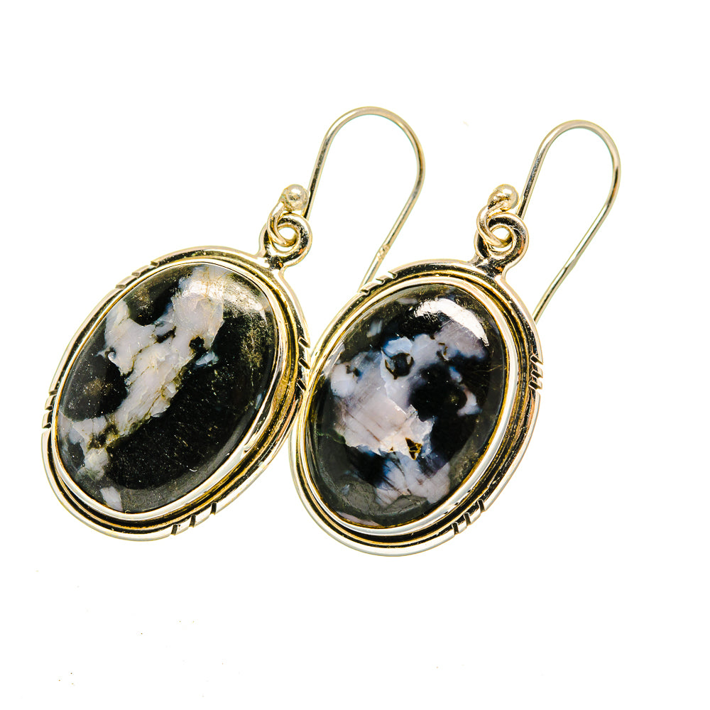 Gabbro Stone Earrings handcrafted by Ana Silver Co - EARR420385 - Photo 2