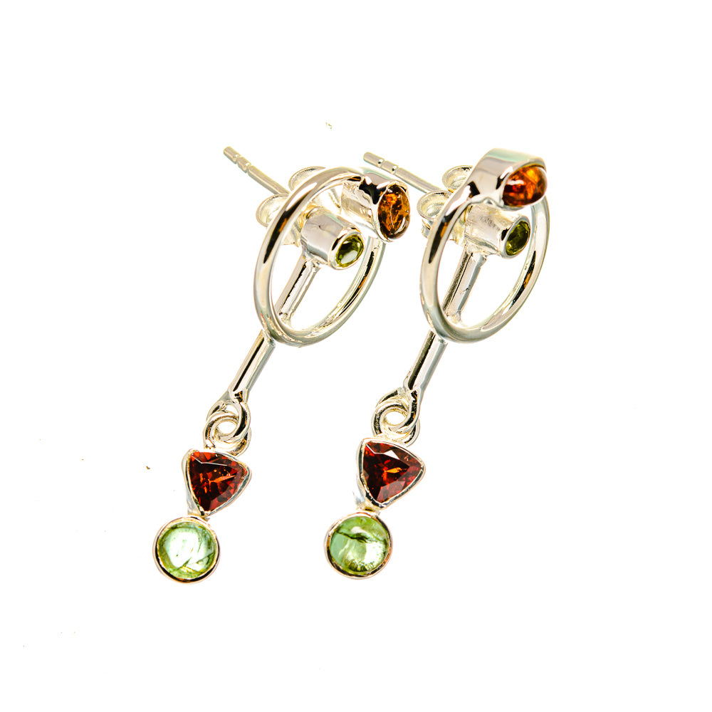 Garnet Earrings handcrafted by Ana Silver Co - EARR420392