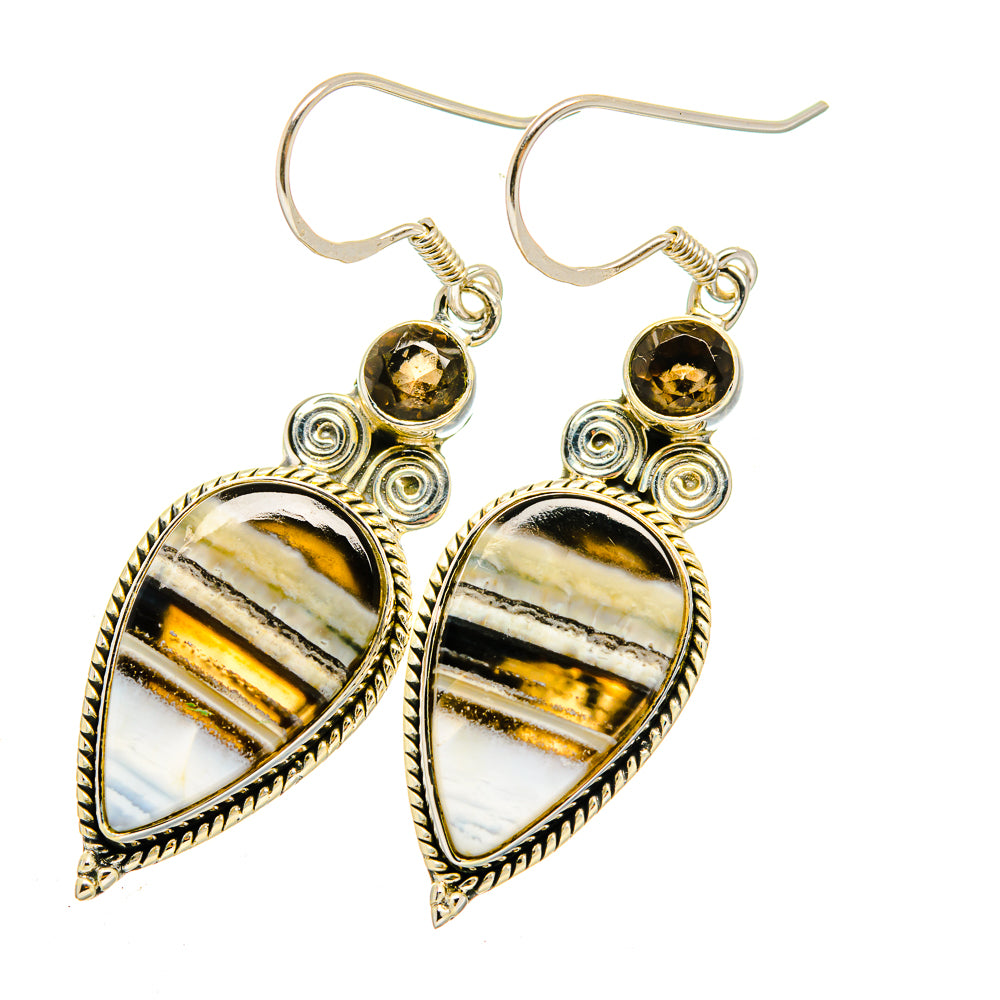 Montana Agate Earrings handcrafted by Ana Silver Co - EARR420401
