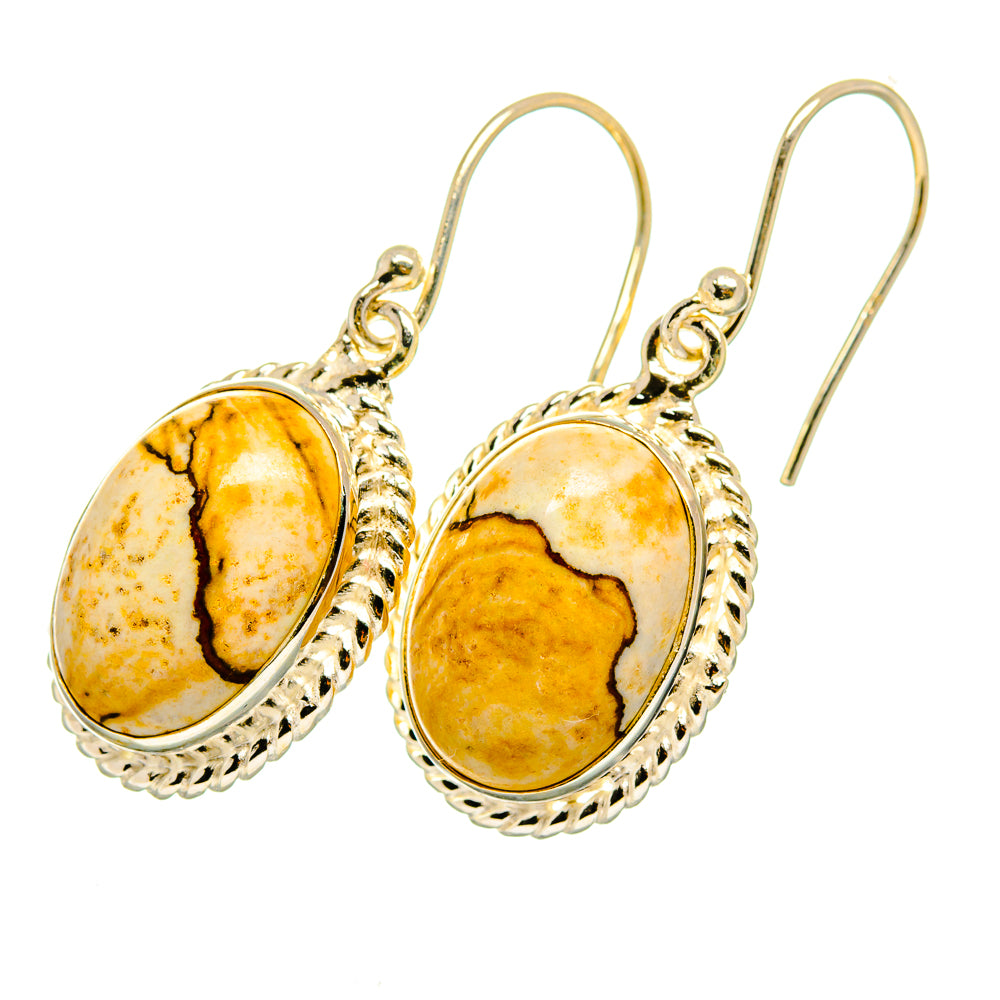 Picture Jasper Earrings handcrafted by Ana Silver Co - EARR420415