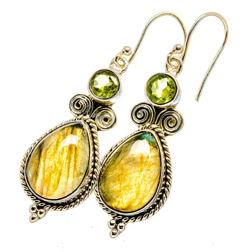 Labradorite Earrings handcrafted by Ana Silver Co - EARR420419