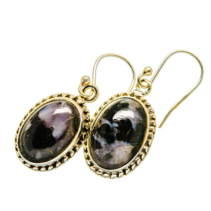 Gabbro Stone Earrings handcrafted by Ana Silver Co - EARR420433