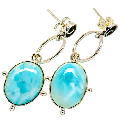 Larimar Earrings handcrafted by Ana Silver Co - EARR420434
