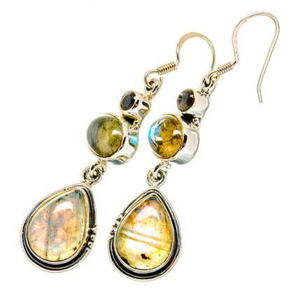 Labradorite Earrings handcrafted by Ana Silver Co - EARR420444
