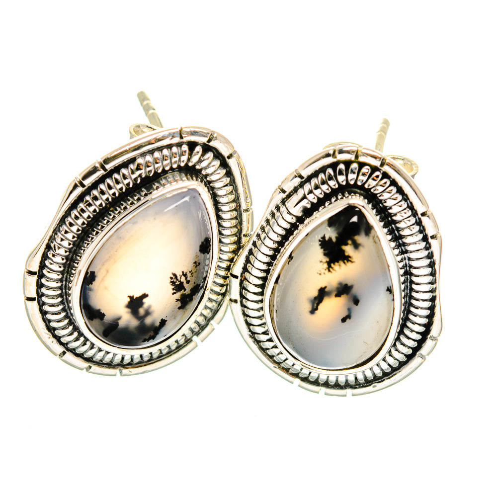 Dendritic Opal Earrings handcrafted by Ana Silver Co - EARR420449