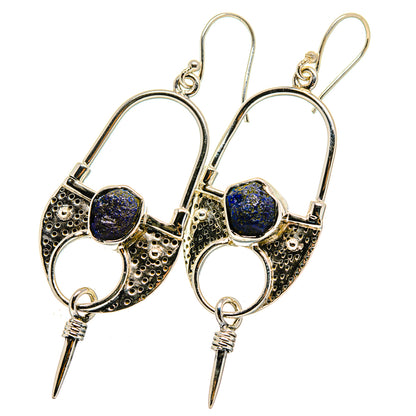 Azurite Earrings handcrafted by Ana Silver Co - EARR420467