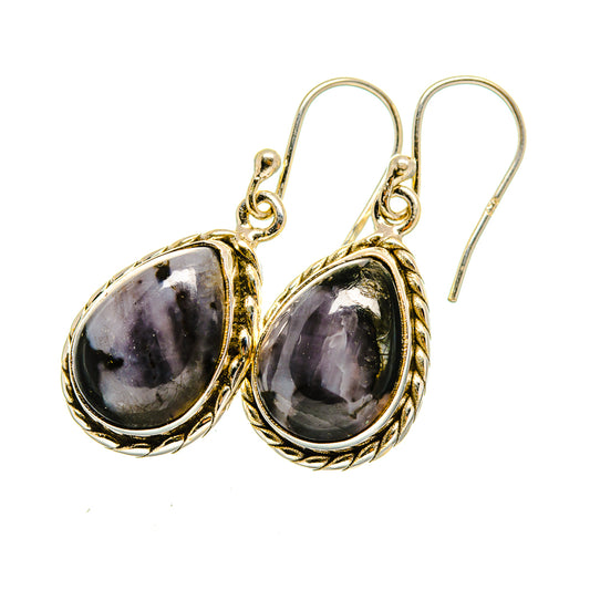 Gabbro Stone Earrings handcrafted by Ana Silver Co - EARR420483