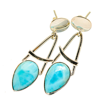 Larimar Earrings handcrafted by Ana Silver Co - EARR420487