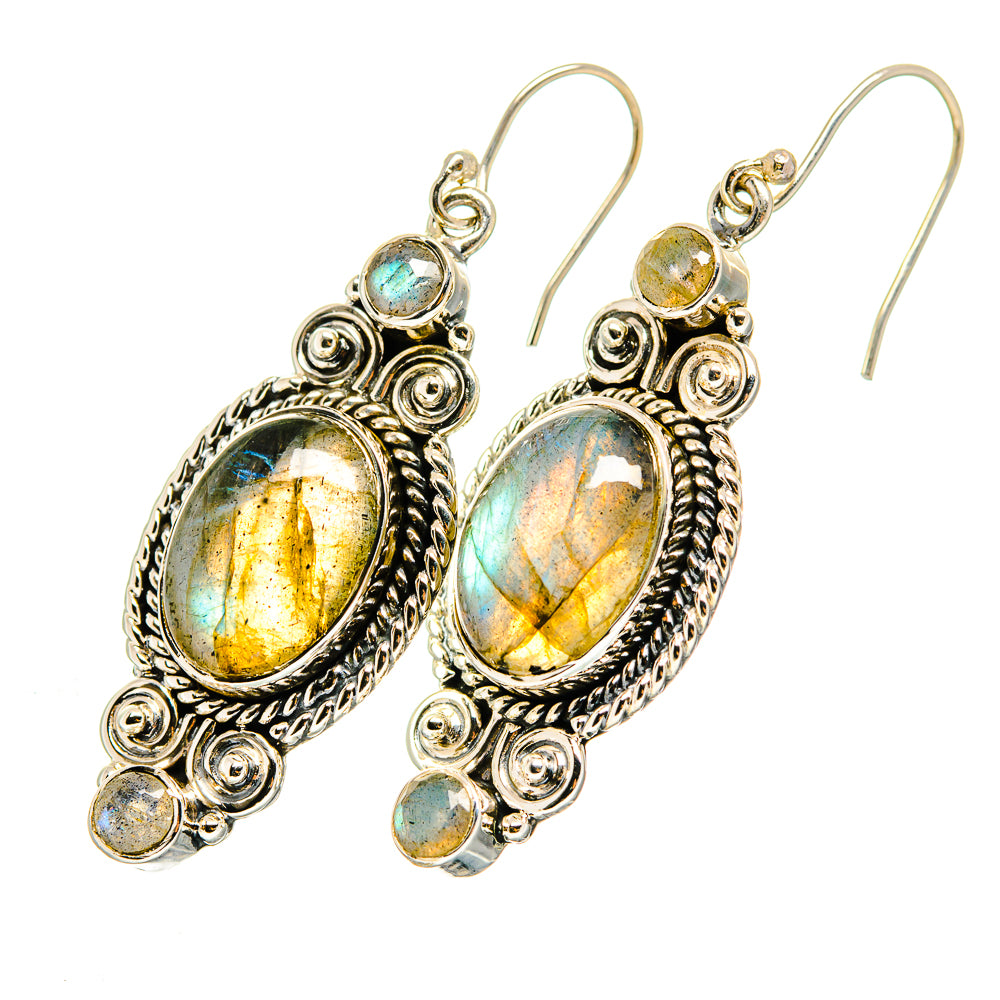 Labradorite Earrings handcrafted by Ana Silver Co - EARR420488