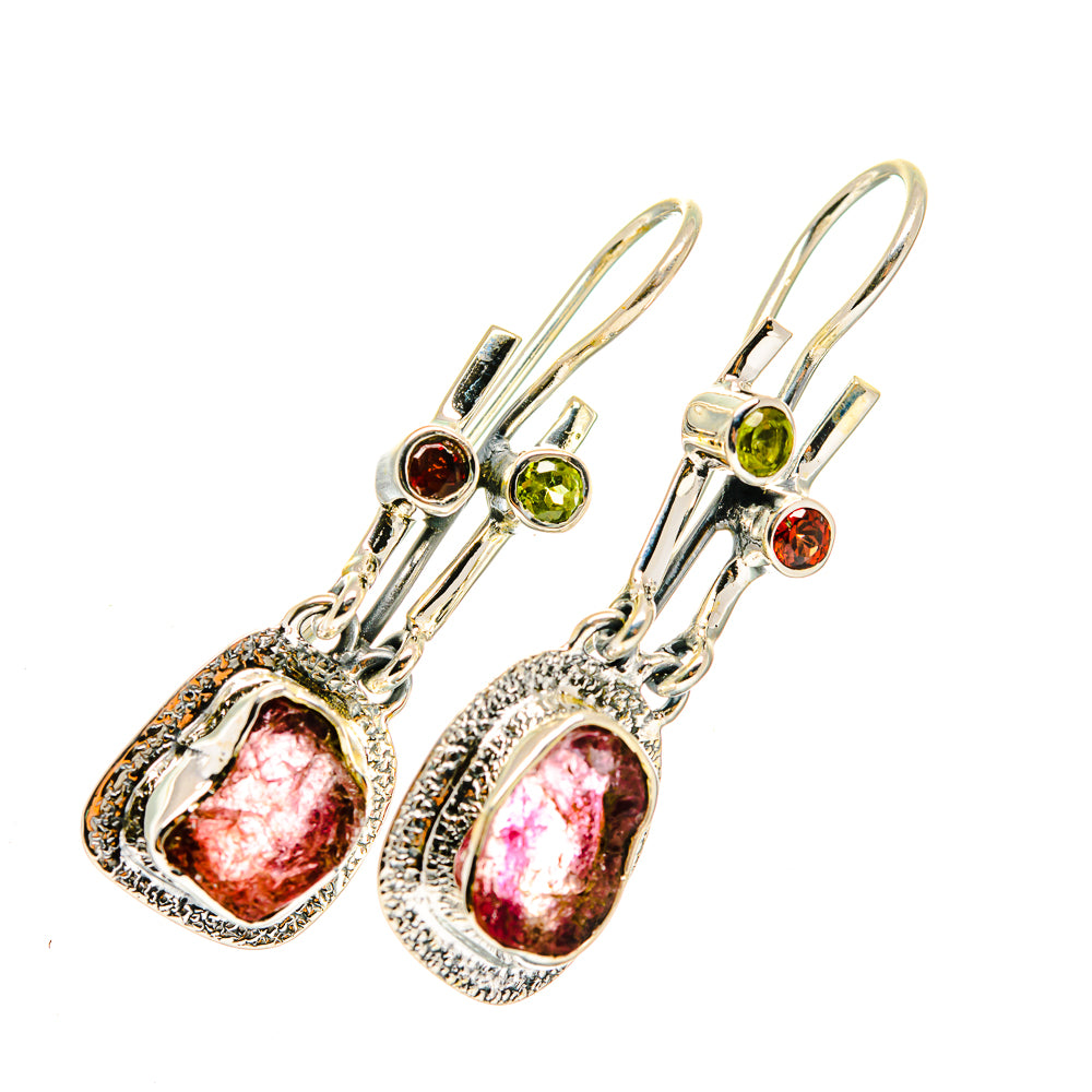 Pink Tourmaline Earrings handcrafted by Ana Silver Co - EARR420493