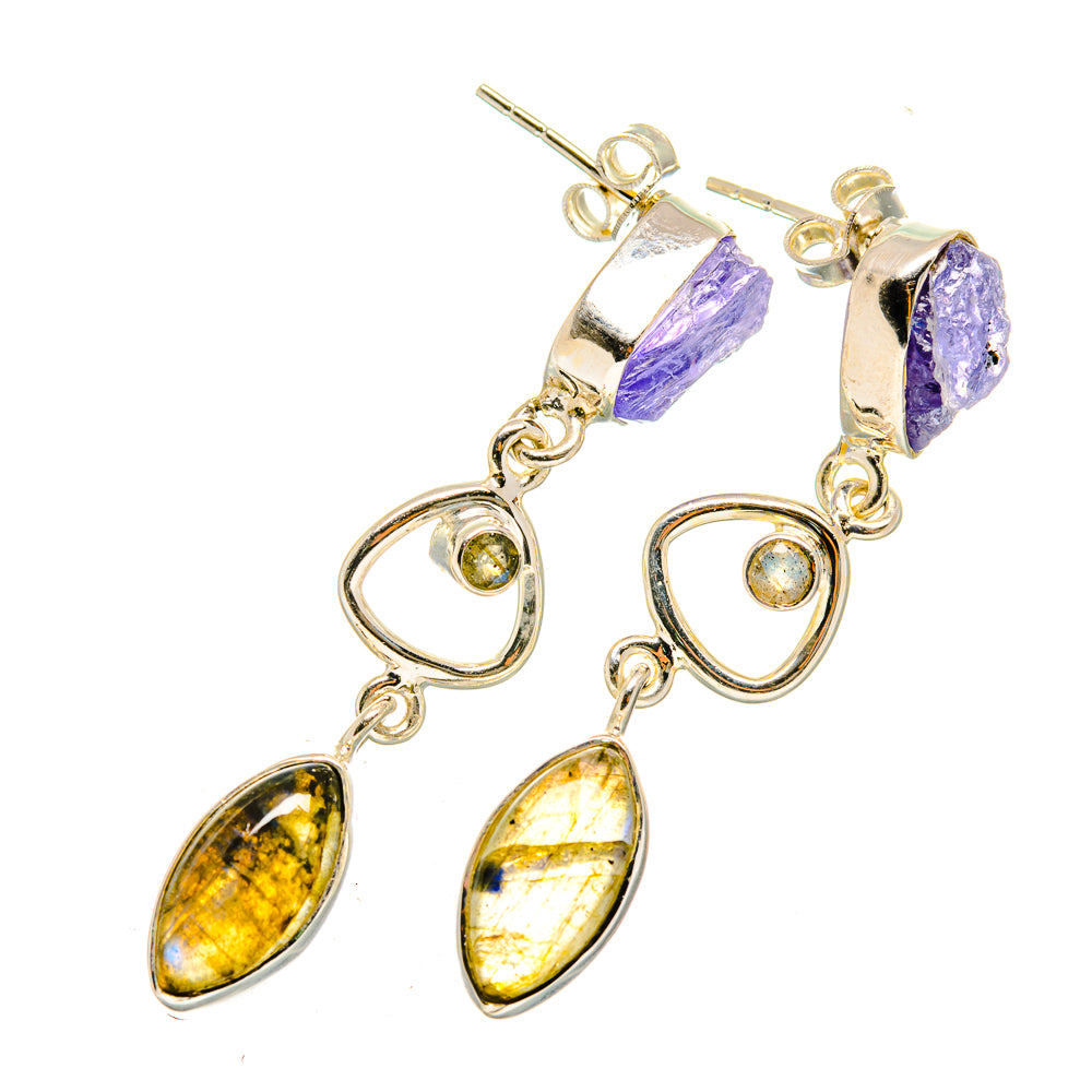 Labradorite Earrings handcrafted by Ana Silver Co - EARR420498