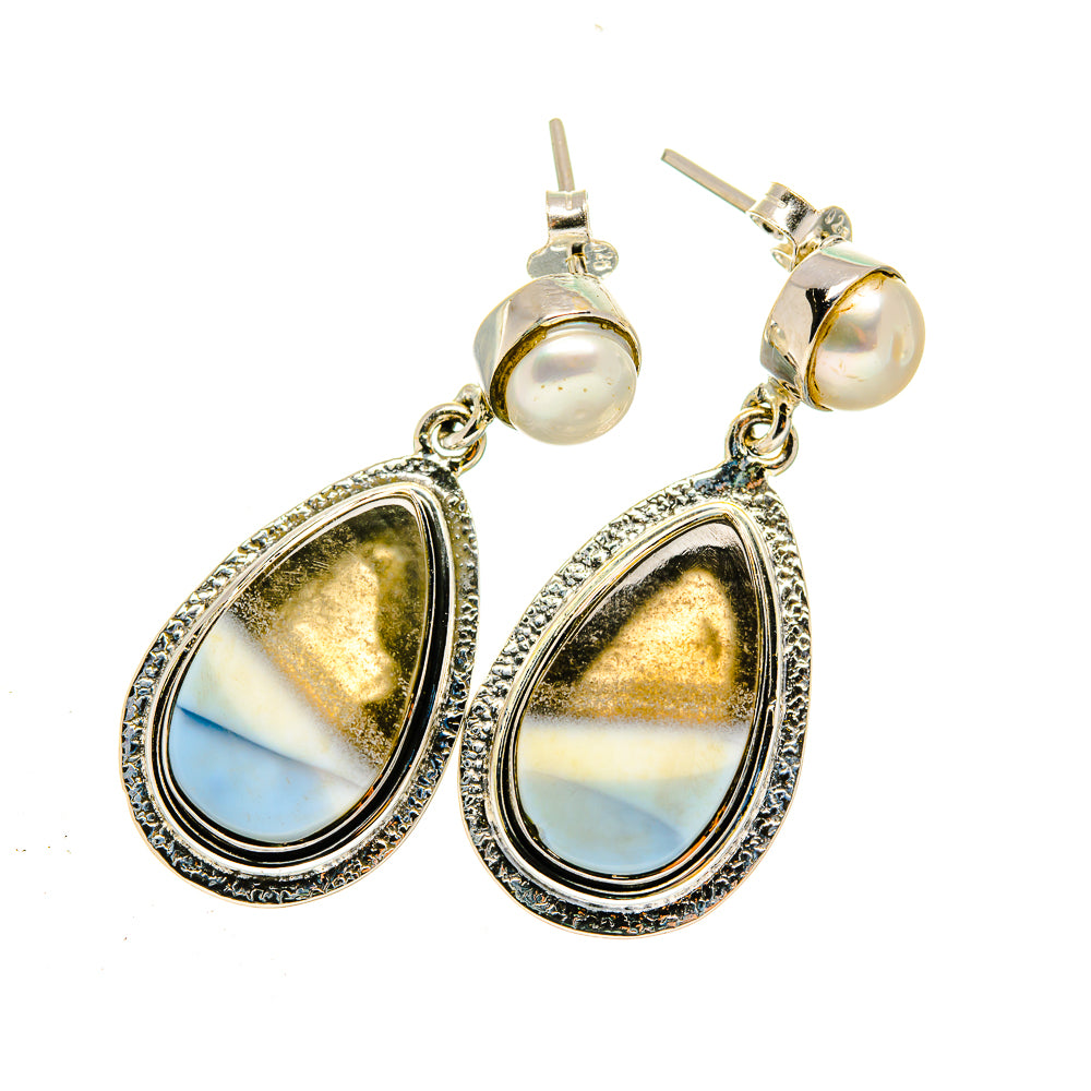 Owyhee Opal Earrings handcrafted by Ana Silver Co - EARR420503