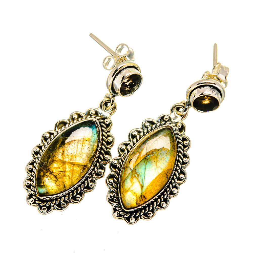 Labradorite Earrings handcrafted by Ana Silver Co - EARR420508