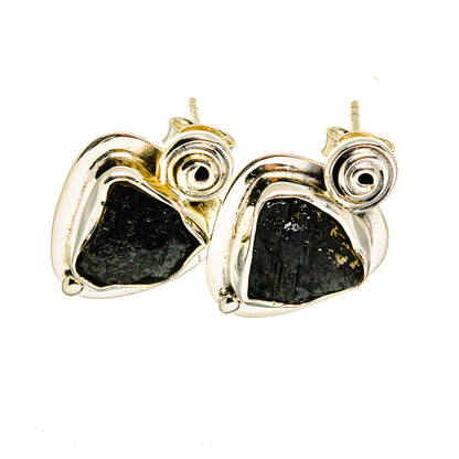 Black Tourmaline Earrings handcrafted by Ana Silver Co - EARR420510