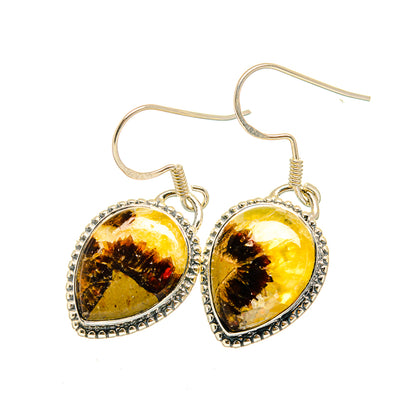 Septarian Nodule Earrings handcrafted by Ana Silver Co - EARR420511