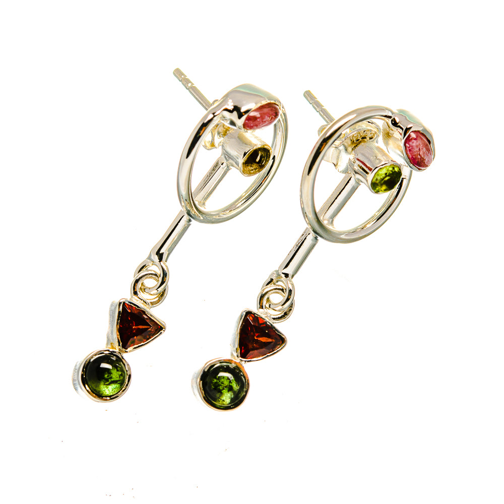 Garnet Earrings handcrafted by Ana Silver Co - EARR420514