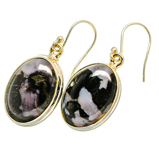 Gabbro Stone Earrings handcrafted by Ana Silver Co - EARR420519 - Photo 2