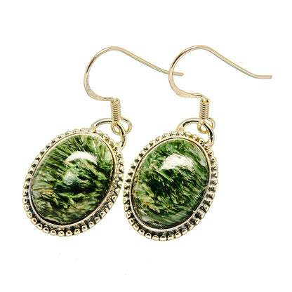 Seraphinite Earrings handcrafted by Ana Silver Co - EARR420524