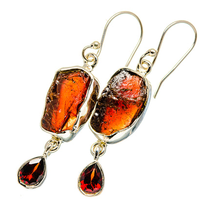Garnet Earrings handcrafted by Ana Silver Co - EARR420529