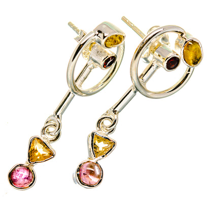 Pink Tourmaline Earrings handcrafted by Ana Silver Co - EARR420530