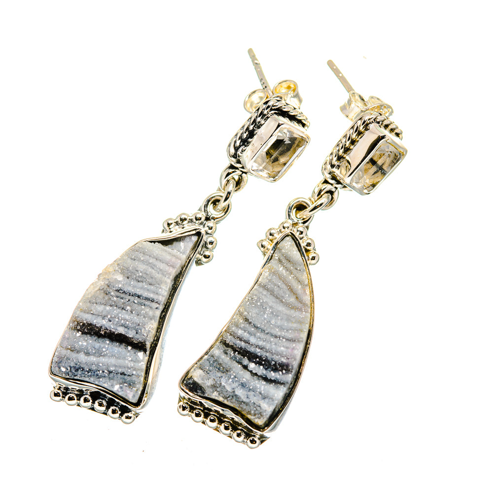 Desert Druzy Earrings handcrafted by Ana Silver Co - EARR420544