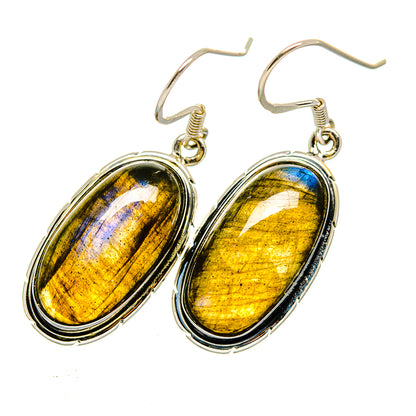 Labradorite Earrings handcrafted by Ana Silver Co - EARR420545