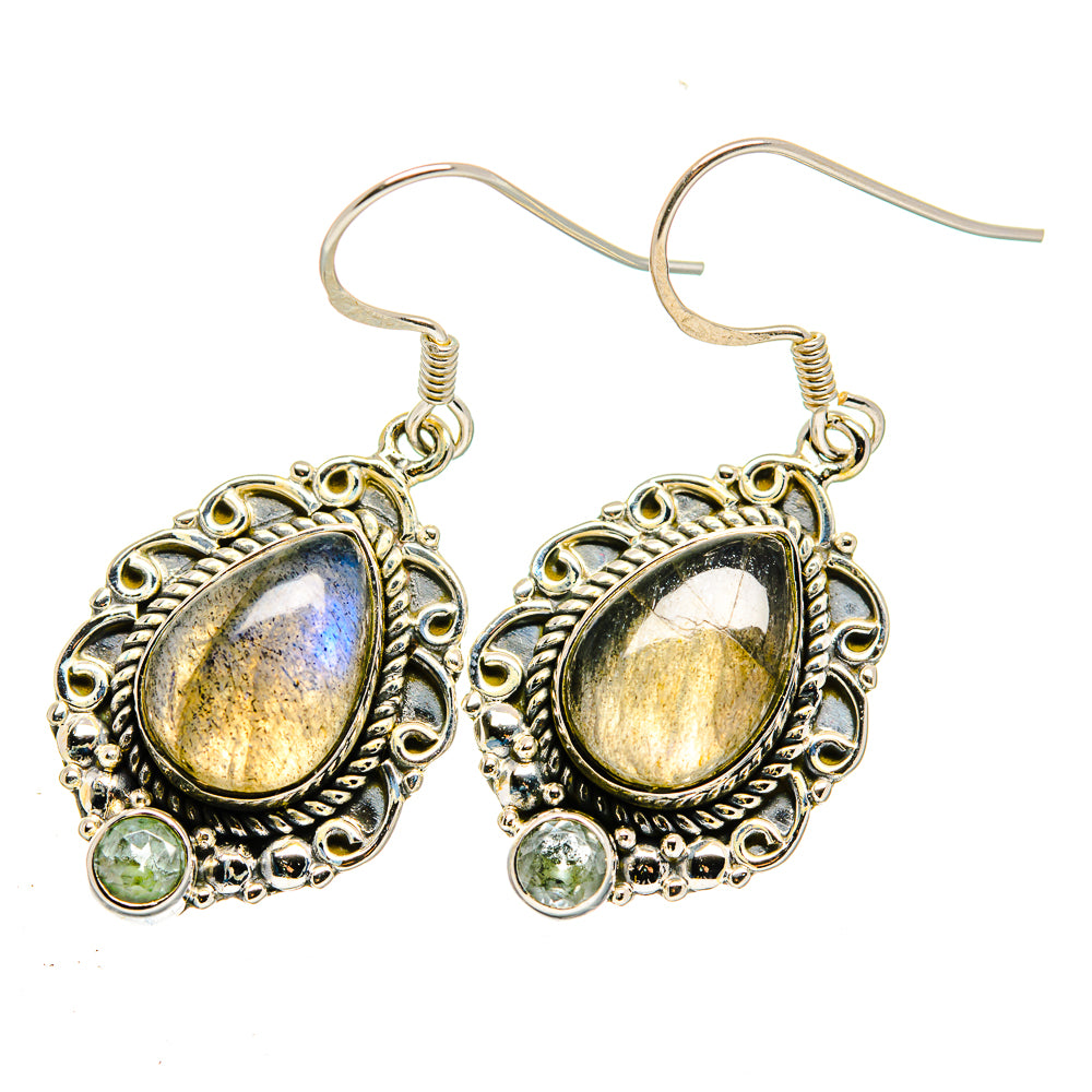 Labradorite Earrings handcrafted by Ana Silver Co - EARR420551