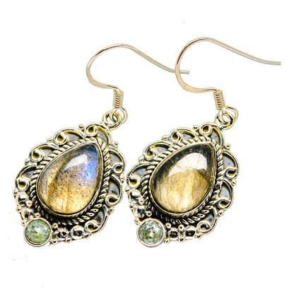 Labradorite Earrings handcrafted by Ana Silver Co - EARR420551