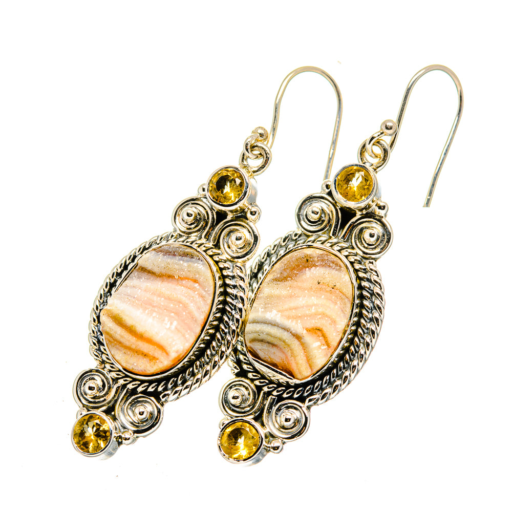 Desert Druzy Earrings handcrafted by Ana Silver Co - EARR420553