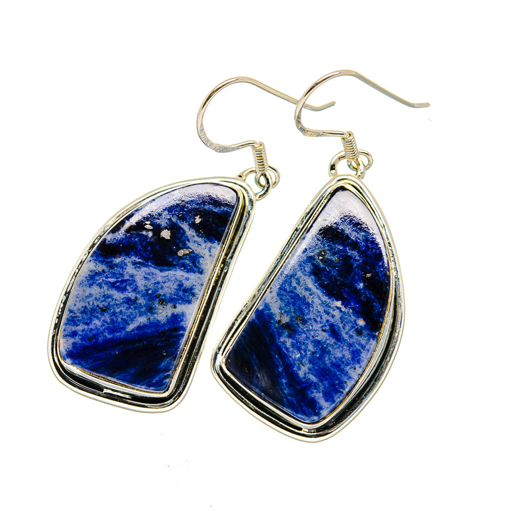 Sodalite Earrings handcrafted by Ana Silver Co - EARR420563