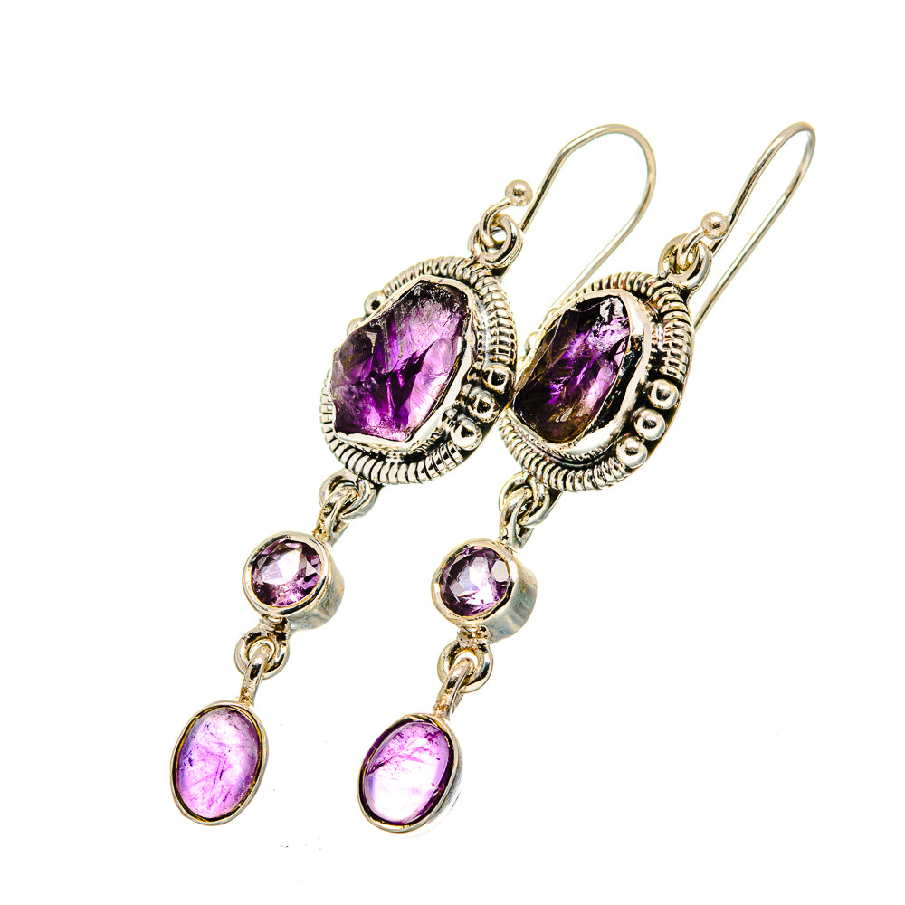 Amethyst Earrings handcrafted by Ana Silver Co - EARR420564