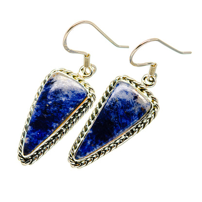 Sodalite Earrings handcrafted by Ana Silver Co - EARR420570