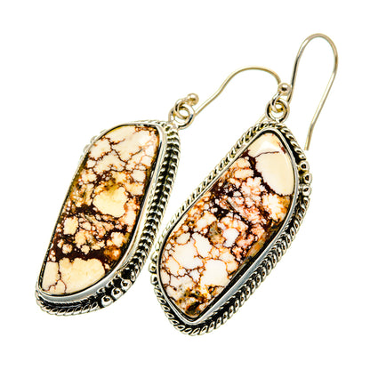 Peanut Wood Jasper Earrings handcrafted by Ana Silver Co - EARR420572