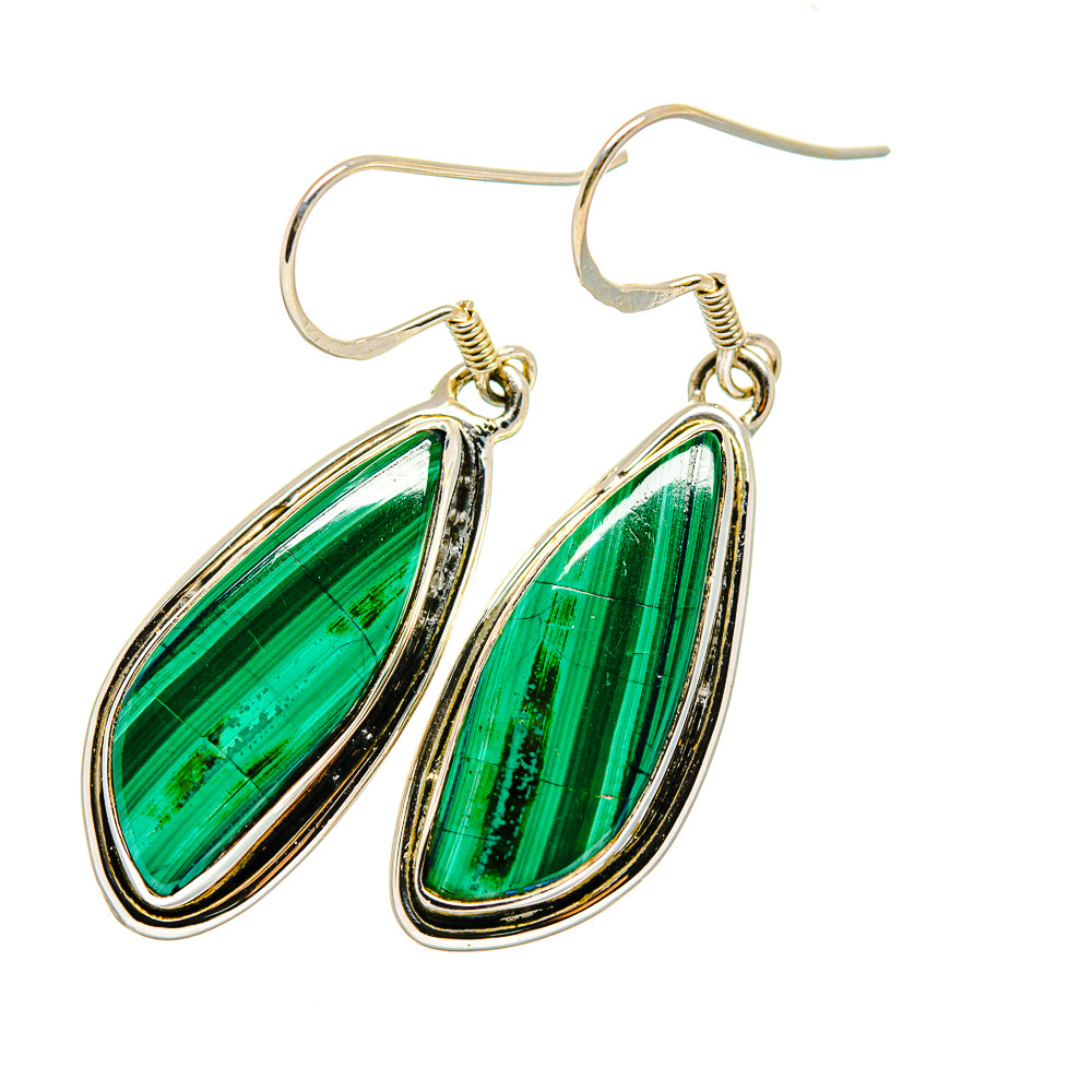 Malachite Earrings handcrafted by Ana Silver Co - EARR420576