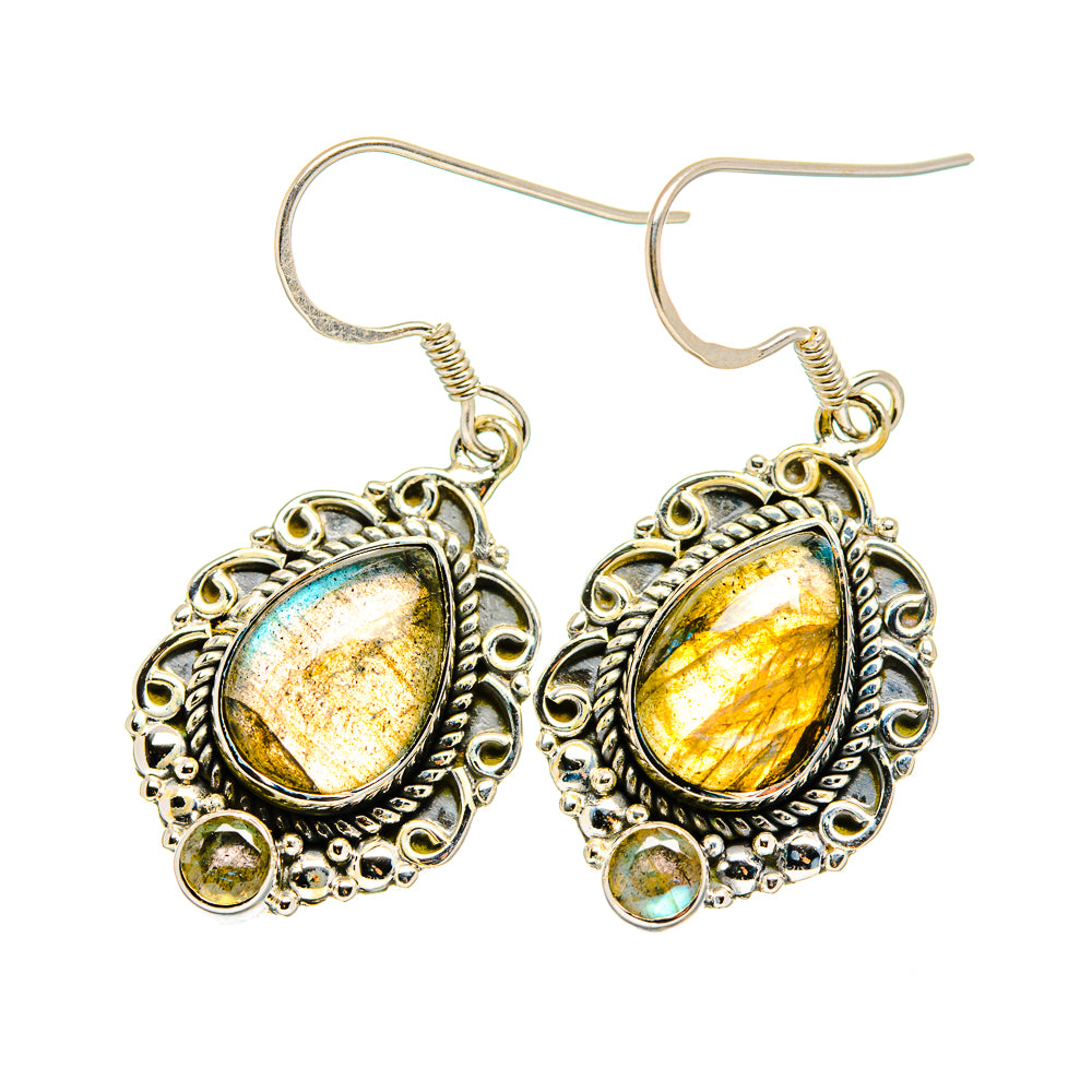 Labradorite Earrings handcrafted by Ana Silver Co - EARR420577