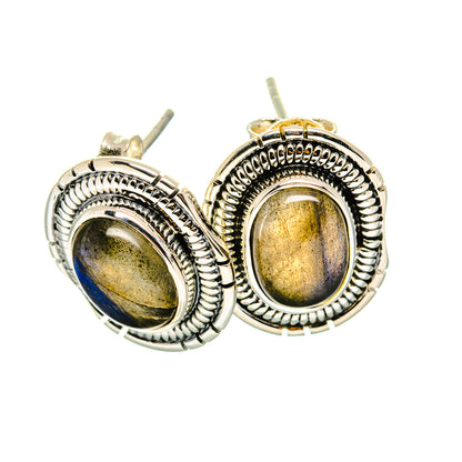 Labradorite Earrings handcrafted by Ana Silver Co - EARR420588