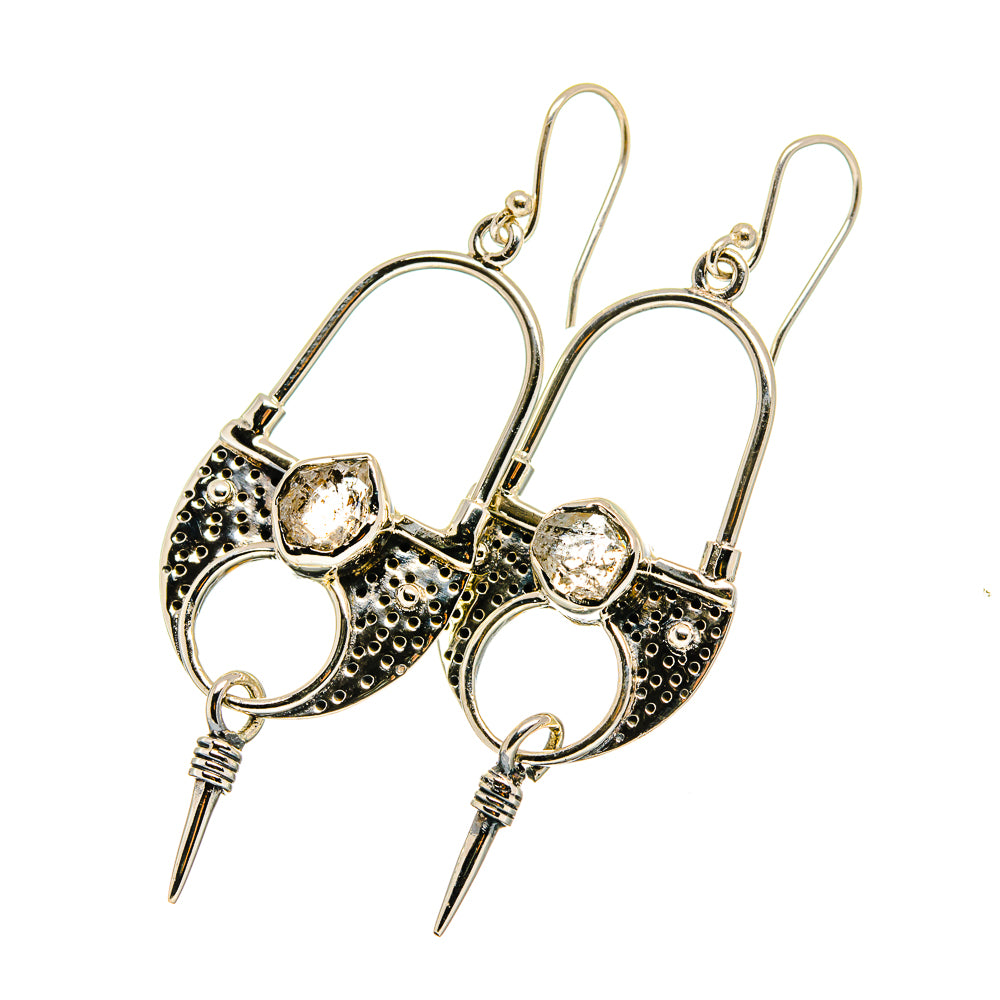 Herkimer Diamond Earrings handcrafted by Ana Silver Co - EARR420589
