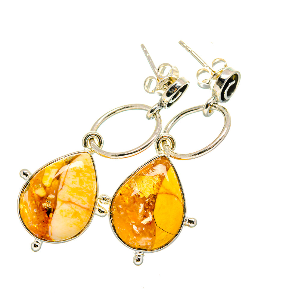 Brecciated Mookaite Earrings handcrafted by Ana Silver Co - EARR420590