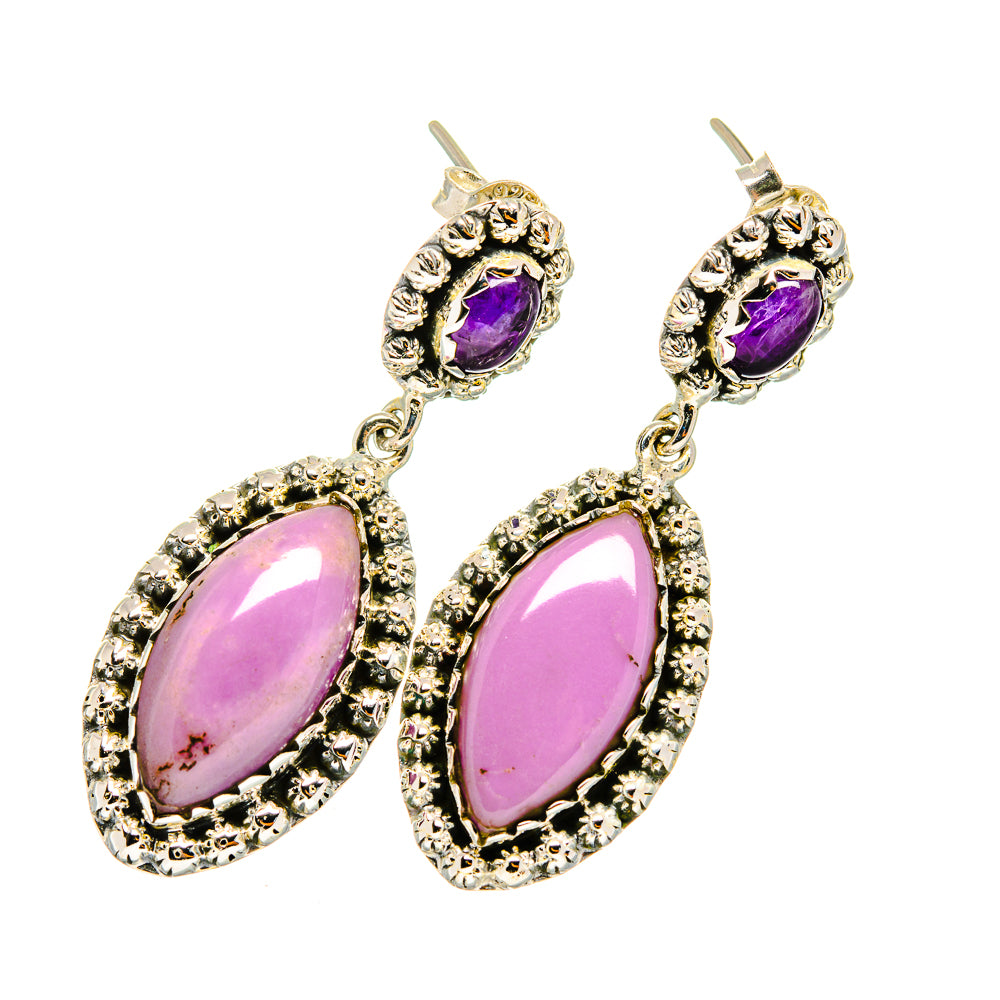 Phosphosiderite Earrings handcrafted by Ana Silver Co - EARR420598