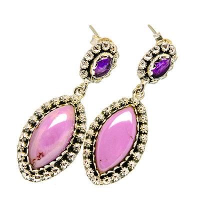 Phosphosiderite Earrings handcrafted by Ana Silver Co - EARR420598