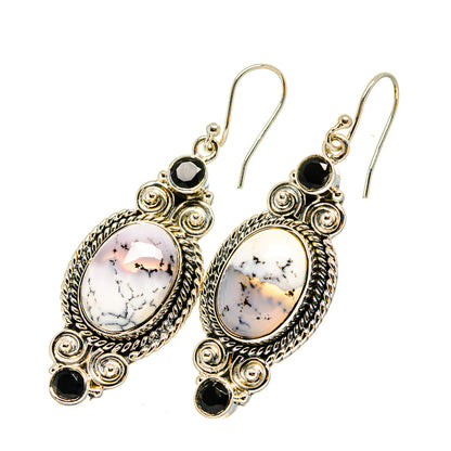 Dendritic Opal Earrings handcrafted by Ana Silver Co - EARR420599