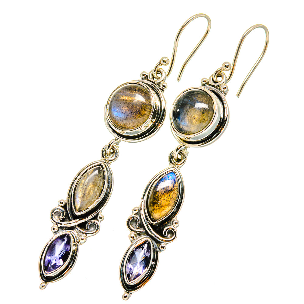Labradorite Earrings handcrafted by Ana Silver Co - EARR420605
