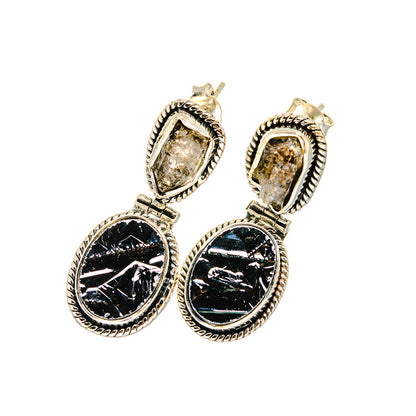 Shungite Earrings handcrafted by Ana Silver Co - EARR420607