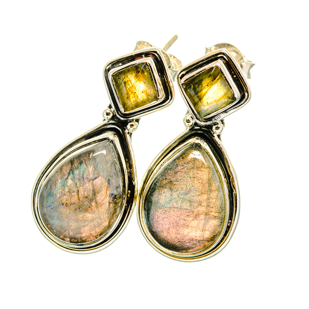 Labradorite Earrings handcrafted by Ana Silver Co - EARR420616
