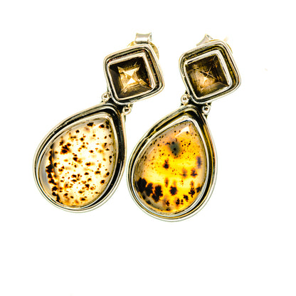 Montana Agate Earrings handcrafted by Ana Silver Co - EARR420617